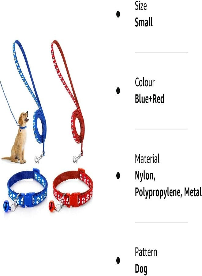 KsPups طقم طوق ومقود من النايلون مطبوع عليه شكل مخلب من KsPups للحيوانات الأليفة - طقم طوق ومقود قابل للتعديل وجيد التهوية للجراء والقطط الصغيرة مع جرس، ومشبك تحرير سريع للكلاب، عبوة من قطعة واحدة (قد يختلف اللون) - Image 4